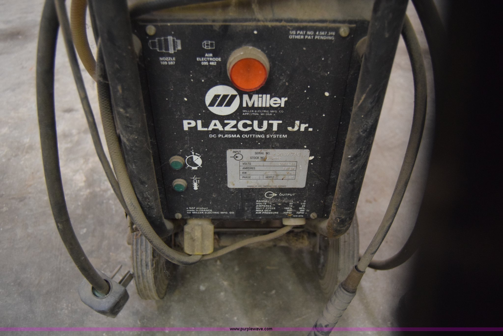 Miller Plazcut Jr. plasma cutter in Hutchinson, KS Item BK9832 sold