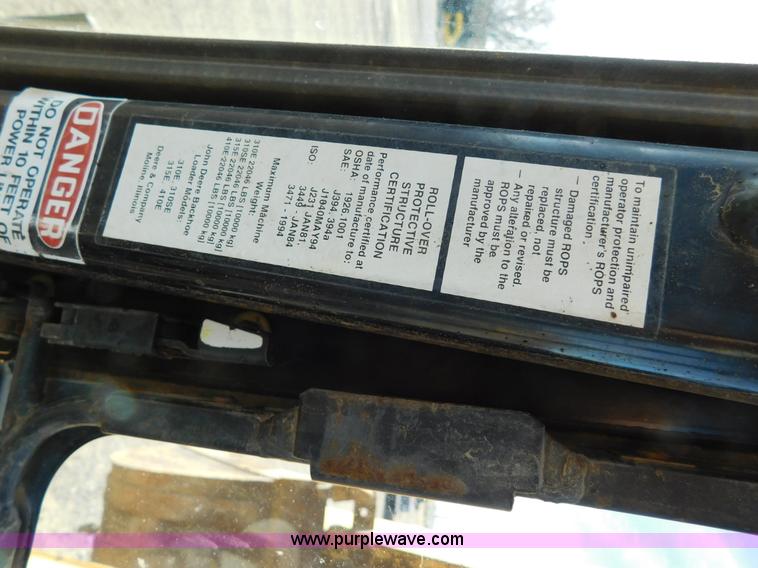 image for item AW9331 1997 John Deere 310SE backhoe