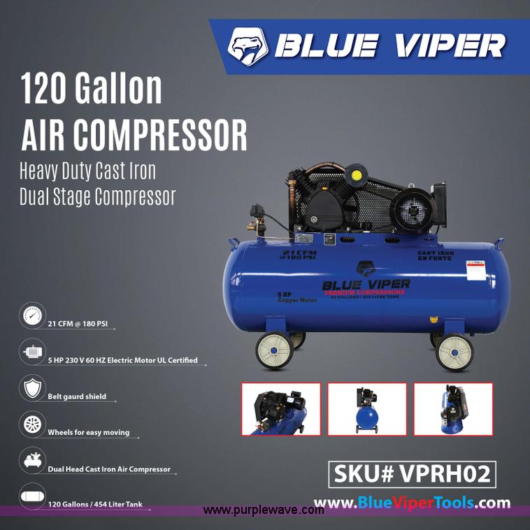 image for item E1398 Blue Viper air compressor