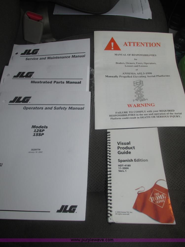 image for item J8780 2006 JLG 12SP vertical lift