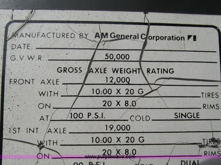 image for item L5370 1979 Am General M915 semi truck