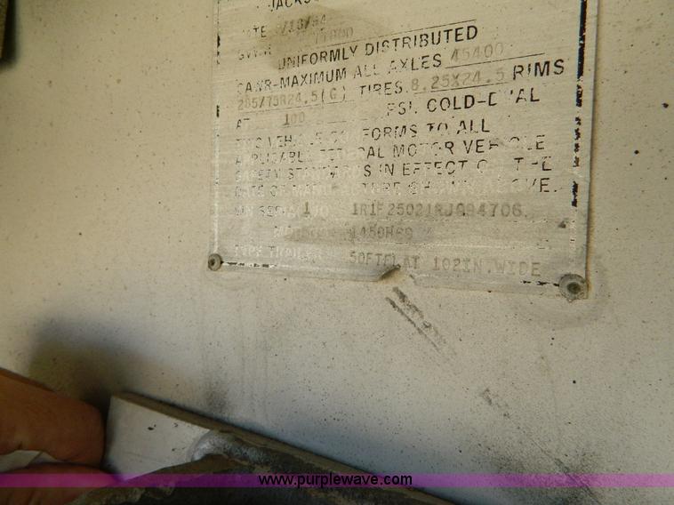 image for item J5154 1994 Raven flatbed trailer