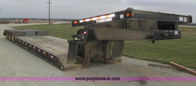 image for item J8774 2008 Trail Eze TE100DGWS53 lowboy equipment trailer