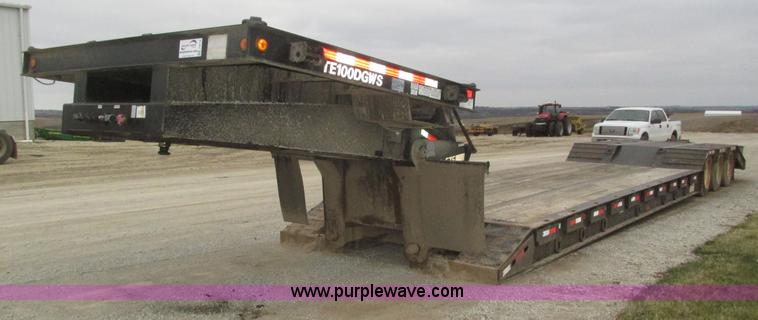 image for item J8774 2008 Trail Eze TE100DGWS53 lowboy equipment trailer