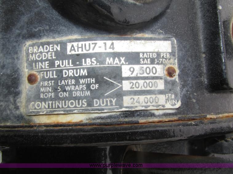 image for item J8774 2008 Trail Eze TE100DGWS53 lowboy equipment trailer