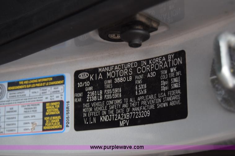 image for item BK9795 2011 Kia Soul SUV