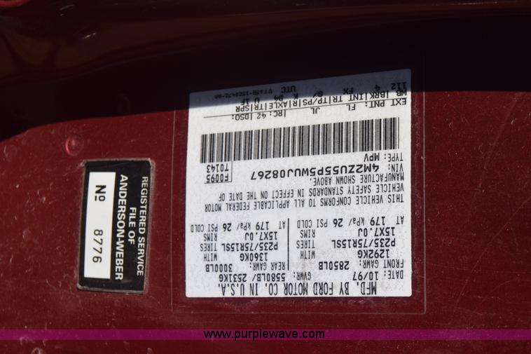 image for item BO9589 1998 Mercury Mountaineer SUV