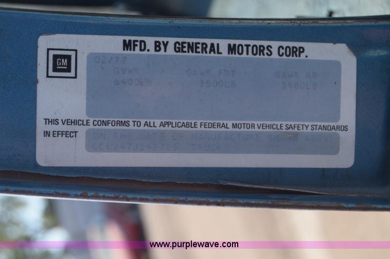 image for item K4829 1977 Chevrolet Bonanza 20 pickup truck