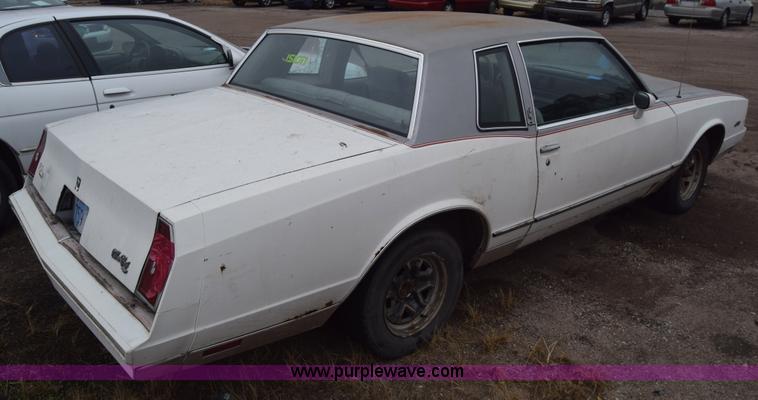 image for item K4902 1984 Chevrolet Monte Carlo
