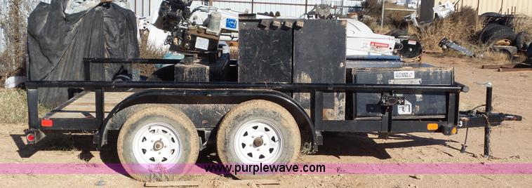 image for item AV9862 2014 Big Tex 70SP-12A flatbed utility trailer