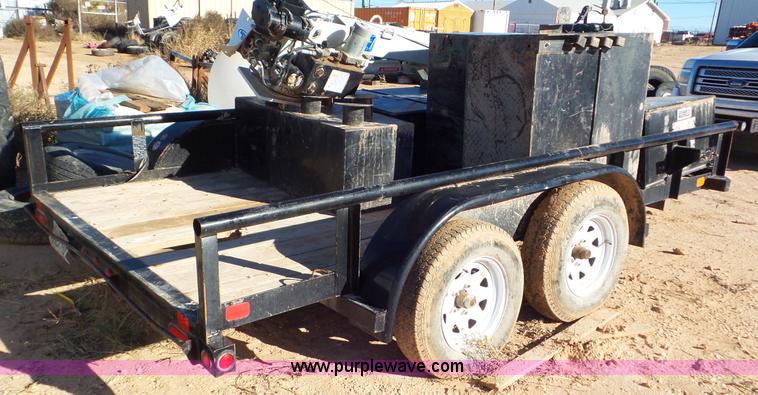 image for item AV9862 2014 Big Tex 70SP-12A flatbed utility trailer