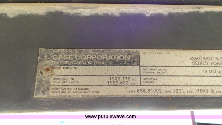 image for item J1333 2000 Case 586G forklift