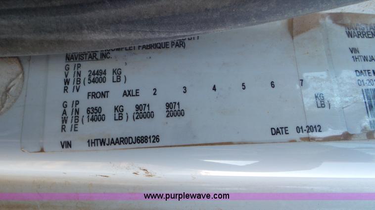 image for item J1336 2013 International WorkStar 7400 pressure digger truck