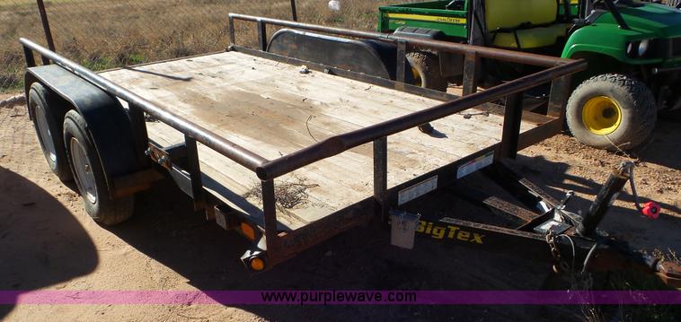 image for item L4443 2012 Big Tex 70SP-12A utility trailer