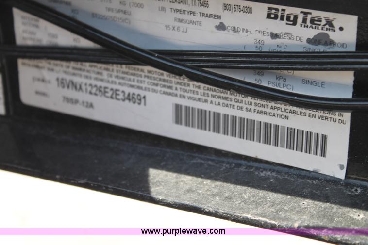 image for item L4468 2014 Big Tex utility trailer