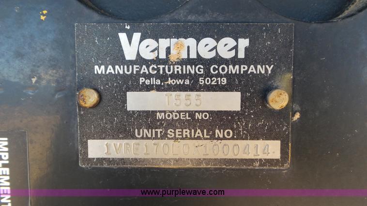 image for item L4490 1999 Vermeer T555 trencher