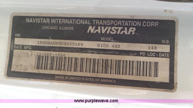 image for item L4497 1997 International 8100 dump truck