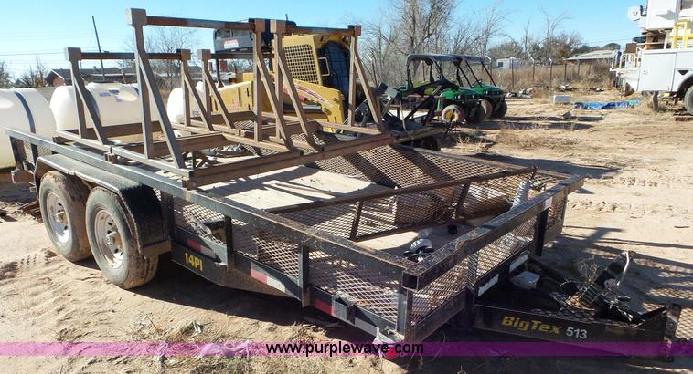 image for item L4498 2013 Big Tex 14PI-16 utility trailer