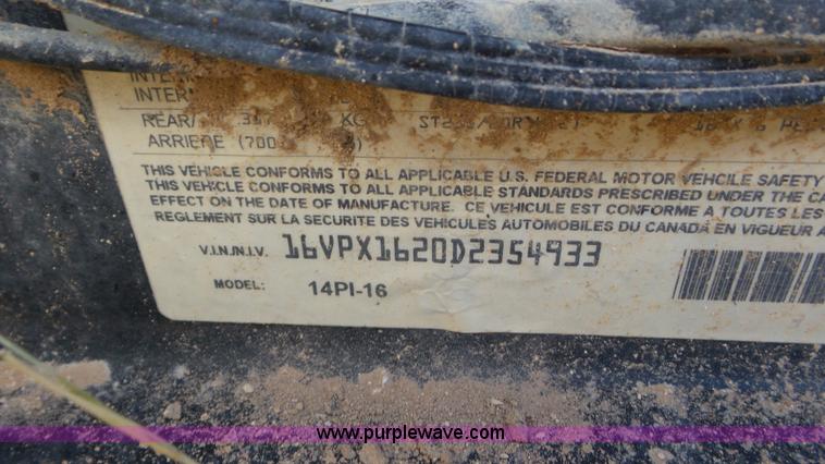 image for item L4498 2013 Big Tex 14PI-16 utility trailer