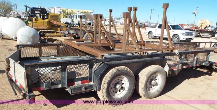 image for item L4499 2014 Big Tex 14PL-16BK utility trailer