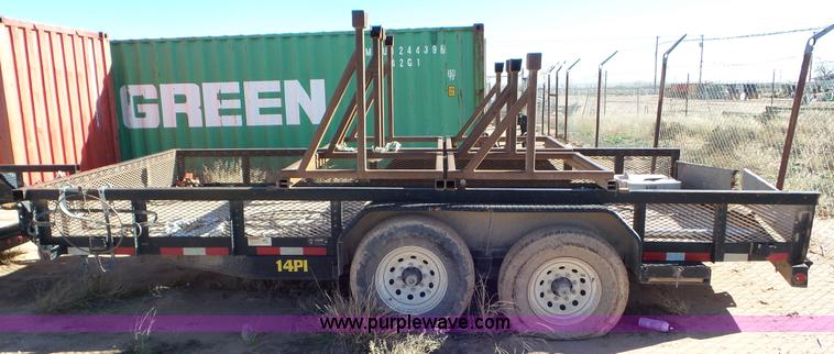 image for item L4499 2014 Big Tex 14PL-16BK utility trailer