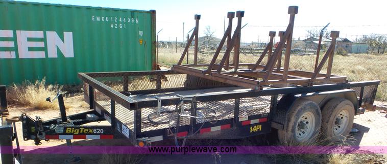 image for item L4499 2014 Big Tex 14PL-16BK utility trailer