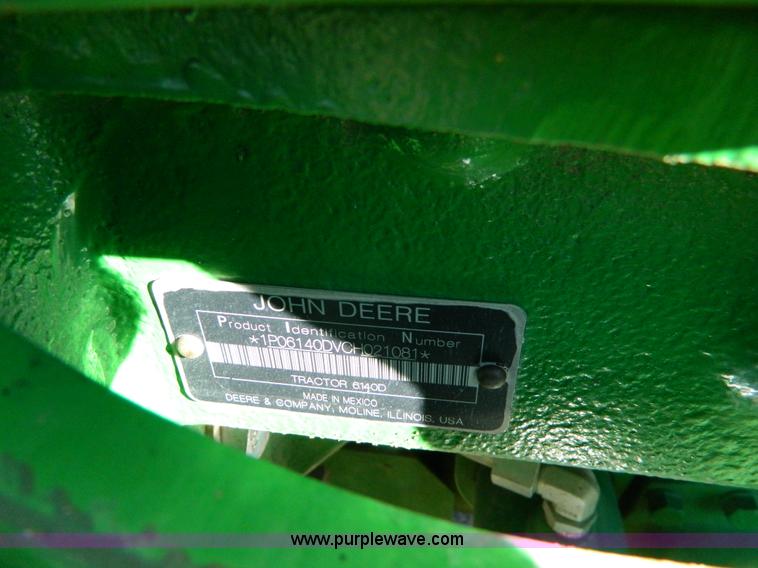 image for item BQ9995 2012 John Deere 6140D MFWD tractor