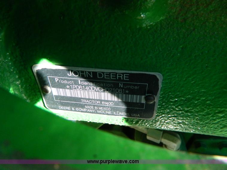 image for item BQ9995 2012 John Deere 6140D MFWD tractor