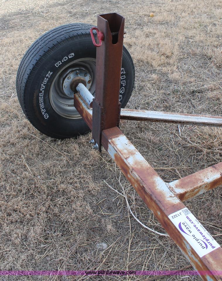 image for item J1322 Shop built two point hay swather trailer