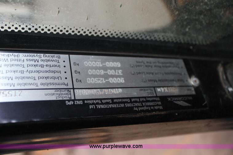 image for item J1331 2002 McCormick MTX155 MFWD tractor