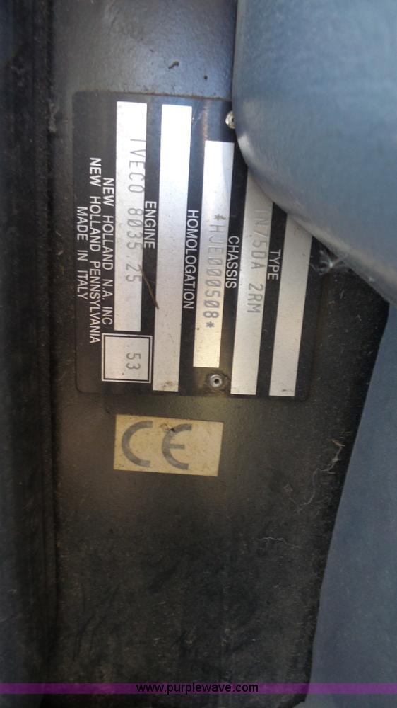 image for item J4610 2004 New Holland TN75DA tractor