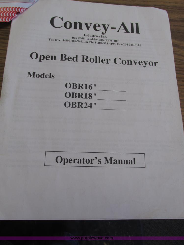 image for item J8785 Convey All under bin open bed roller conveyor