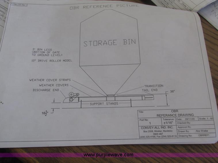 image for item J8785 Convey All under bin open bed roller conveyor
