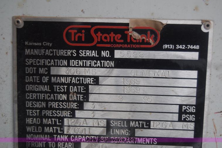 image for item L1231 1988 Ford F700 fuel truck