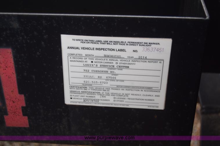 image for item L1239 2010 Behnke sprayer trailer