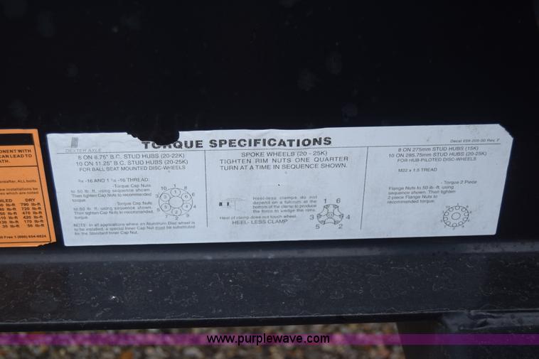 image for item L1239 2010 Behnke sprayer trailer