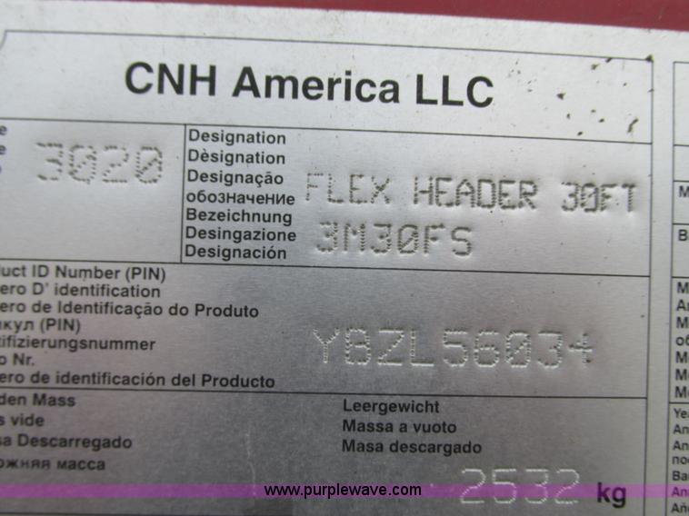 image for item N9348 2011 Case IH 3020 flex header