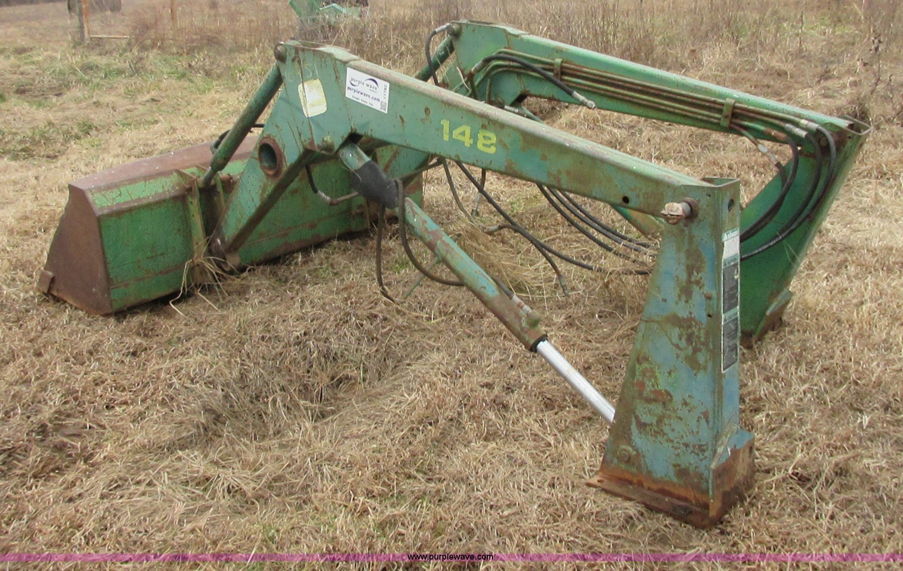 John Deere 148 loader in Vinita, OK Item I1782 sold Purple Wave