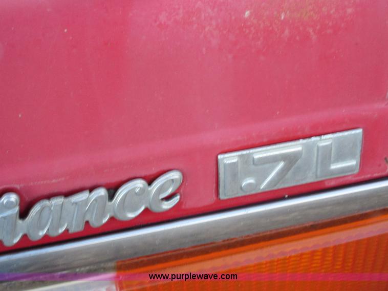 image for item BD9239 1985 Alliance Renault