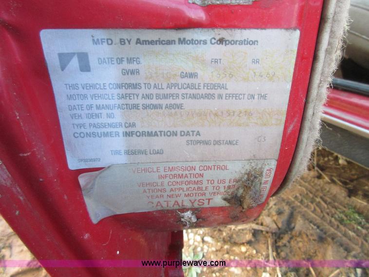 image for item BD9239 1985 Alliance Renault