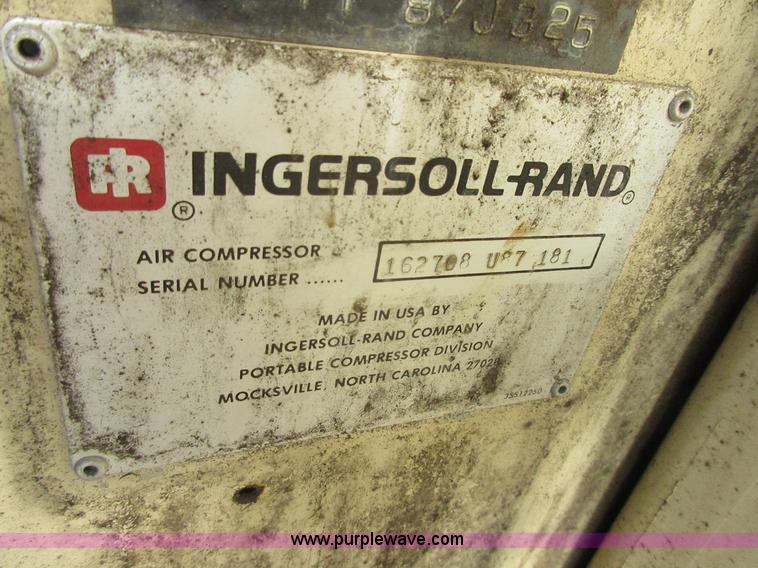 image for item BD9245 Ingersoll Rand 160 air compressor