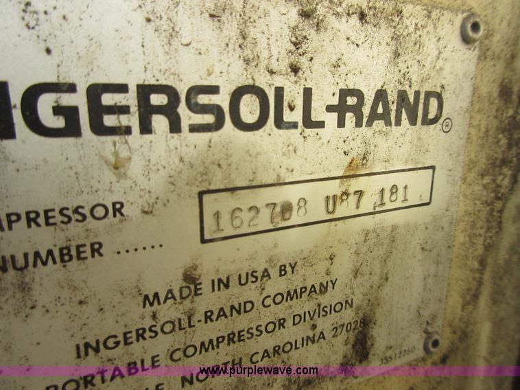 image for item BD9245 Ingersoll Rand 160 air compressor