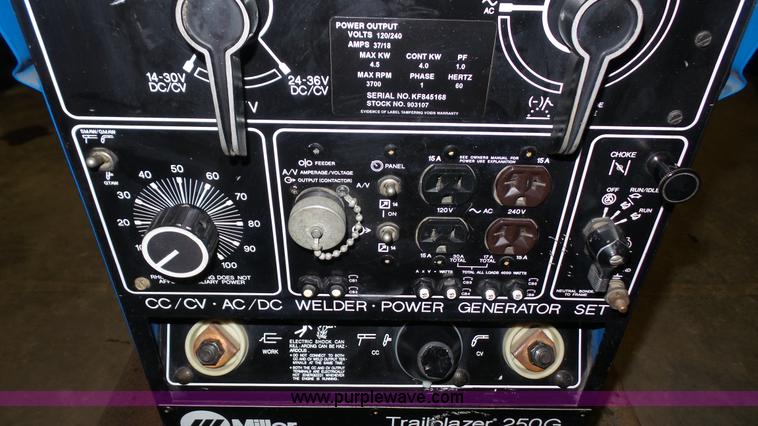 image for item BF9183 Miller Trailblazer 250G welder/generator