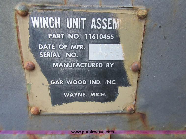 image for item I1761 1968 Garwood winch unit assembly