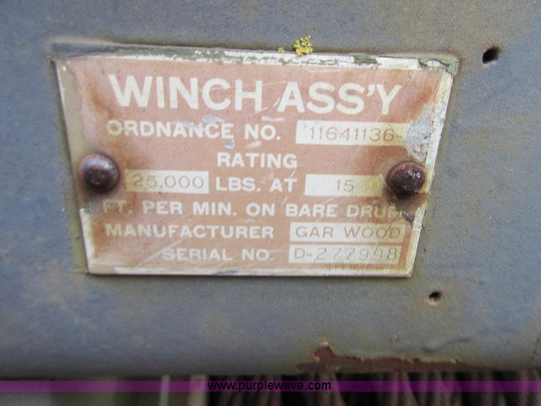 image for item I1761 1968 Garwood winch unit assembly