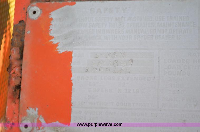 image for item K5359 Spyder forklift