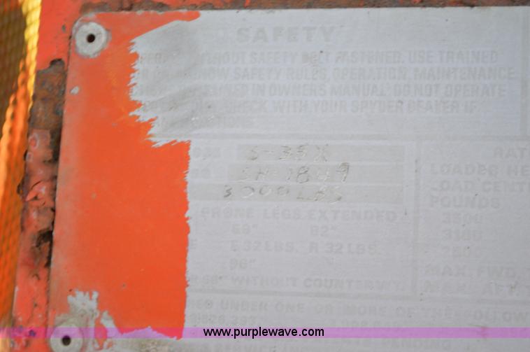 image for item K5359 Spyder forklift