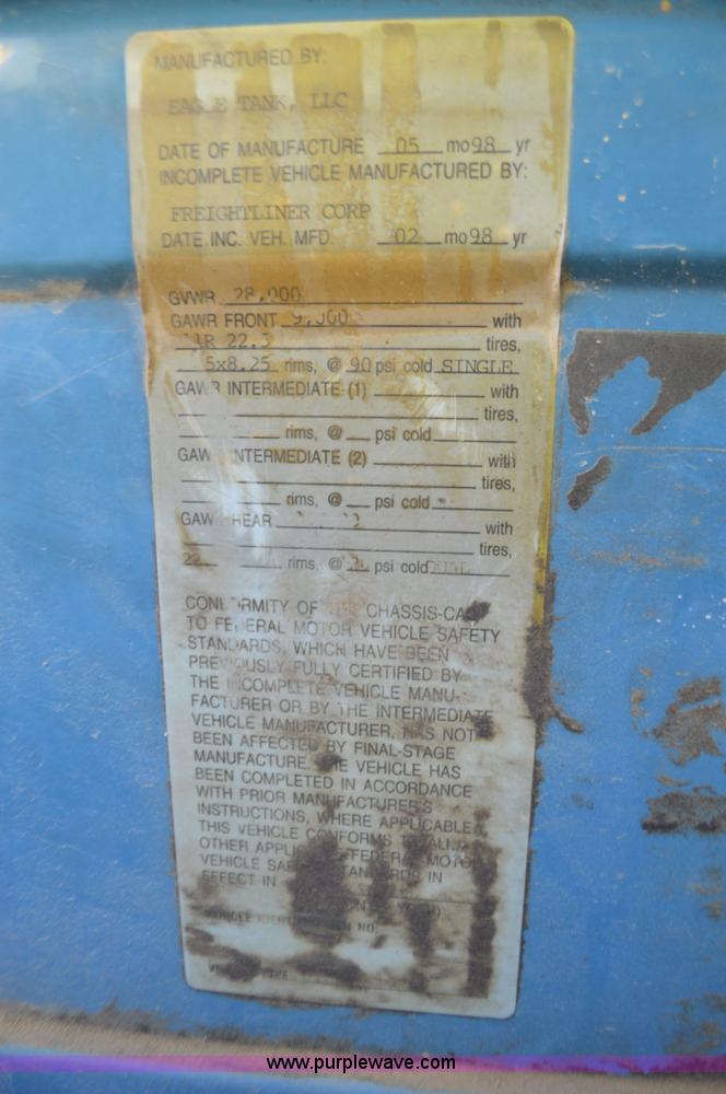 image for item K5370 1998 Freightliner FL70 refined oil truck