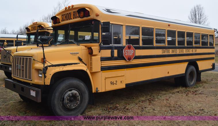 image for item L1198 1997 GMC Blue Bird school bus