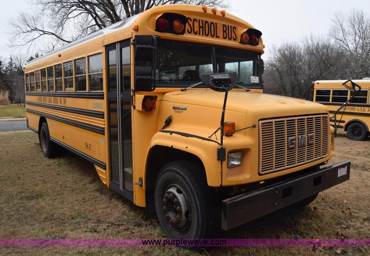 image for item L1198 1997 GMC Blue Bird school bus